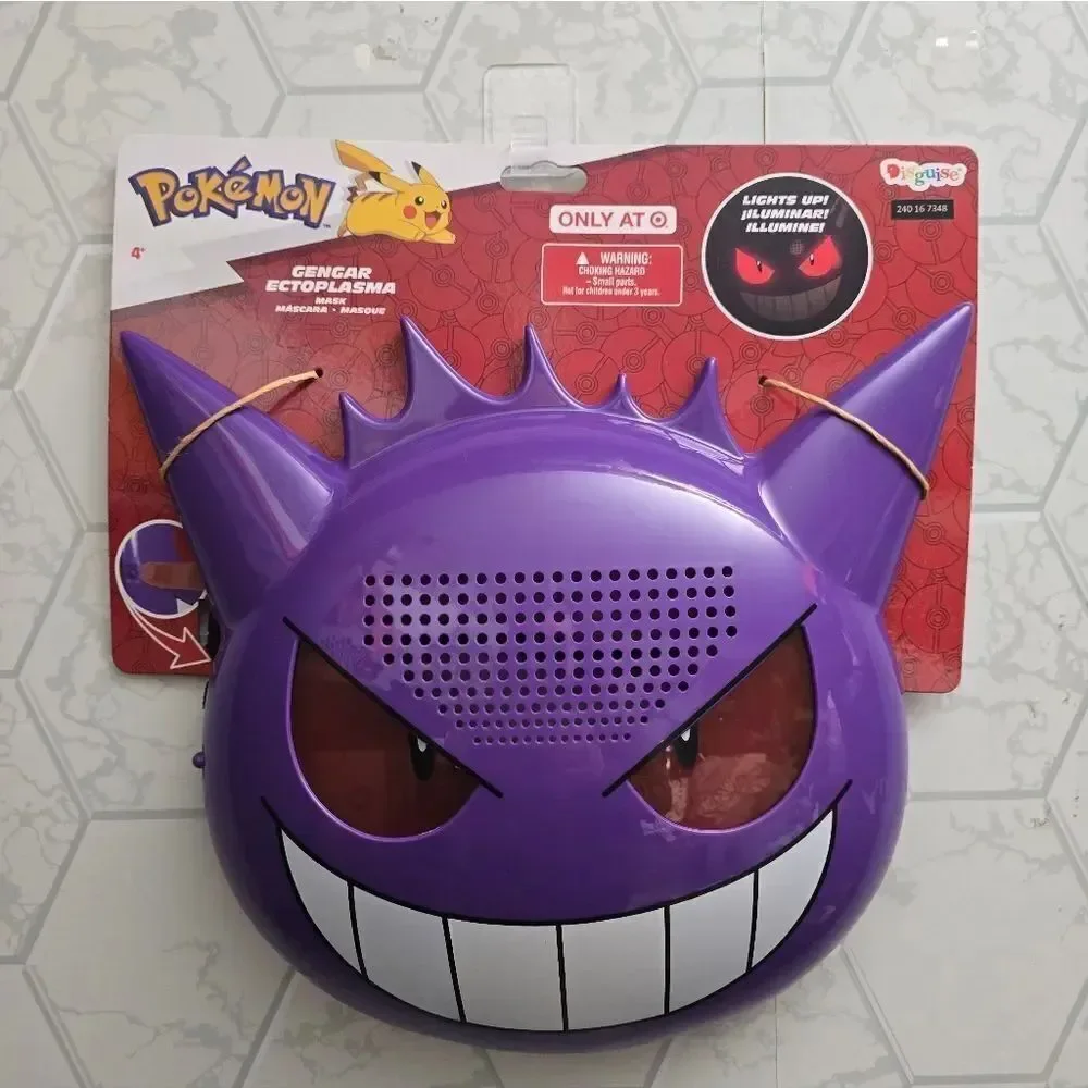 New Pokémon Gengar Light Up Halloween Mask Unisize 8+